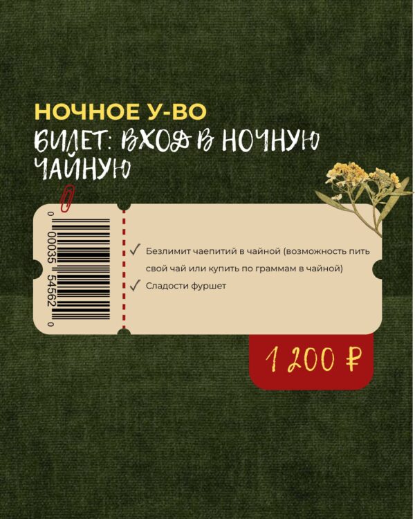 Билет «Вход в ночную чайную»